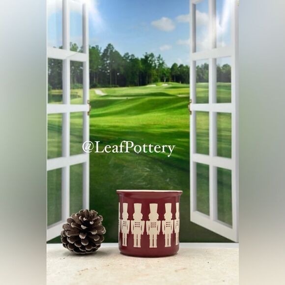 Nutcracker Burgundy/Beige Ceramic 18oz Mug - Picture 3 of 10